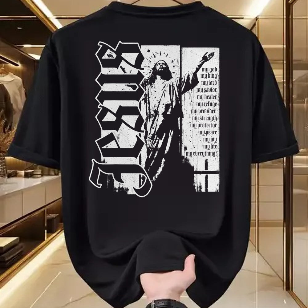 Christian Tee, Christian Faith Unisex T-Shirt/Hoodie/Sweatshirt HLT00 - Jesus Christ God King Lord Savior Strength Prayer Christian T-Shirt