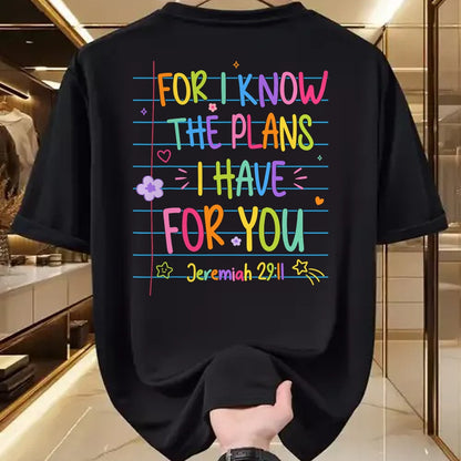 Best Student Shirt, Funny Back To School UnisexT-Shirt/Hoodie/Sweatshirt HLT00 - for I Know The Plans I Have for You Christian Back to School T-Shirt (1)