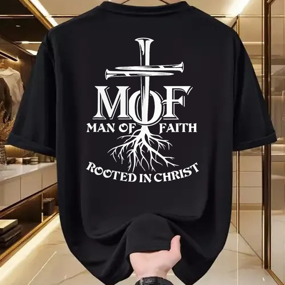 Christian Tee, Christian Faith Unisex T-Shirt/Hoodie/Sweatshirt HLT00 - Man Of Faith Shirt Rooted In Christ T-Shirt