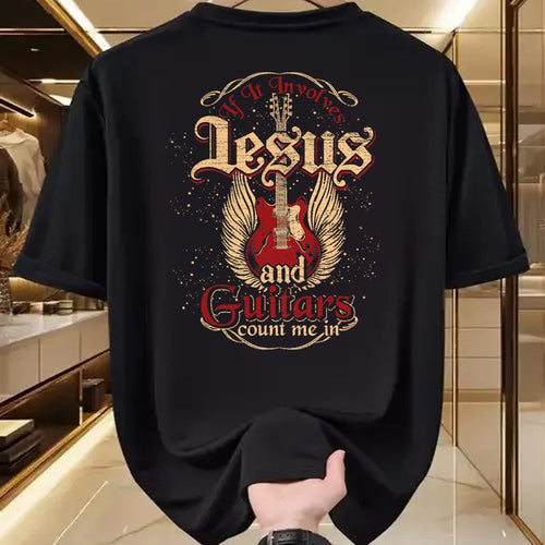 Christian Tee, Christian Faith Unisex T-Shirt/Hoodie/Sweatshirt HLT00 - Guitarist Guitar Musician Christian Music Jesus T-Shirt