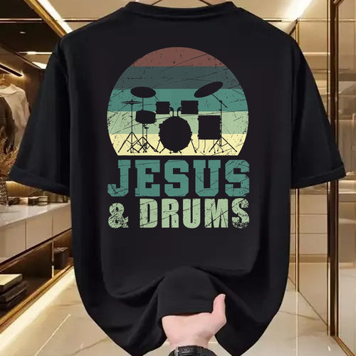 Christian Tee, Christian Faith Unisex T-Shirt/Hoodie/Sweatshirt HLT00 - Drummer Christian Religious Drums Player Gift Jesus T-Shirt