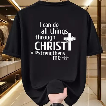 Christian Tee, Christian Faith Unisex T-Shirt/Hoodie/Sweatshirt HLT00 - I Can Do All Things Through Christ - Christian Gift T-Shirt T-Shirt