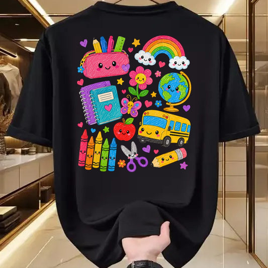 Best Student Shirt, Funny Back To School UnisexT-Shirt/Hoodie/Sweatshirt HLT00 - Cute Crayon Apple Pencil Teacher Kid Back to School Supplies T-Shirt