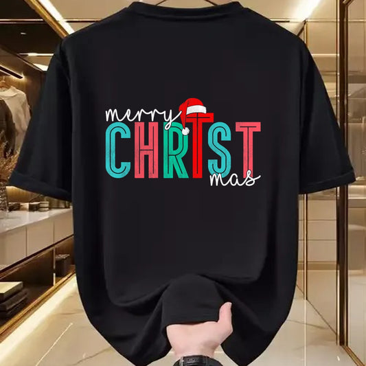Christian Tee, Christian Faith Unisex T-Shirt/Hoodie/Sweatshirt HLT00 - Merry Christ Mas Christian God Matching Christmas Family Tee T-Shirt