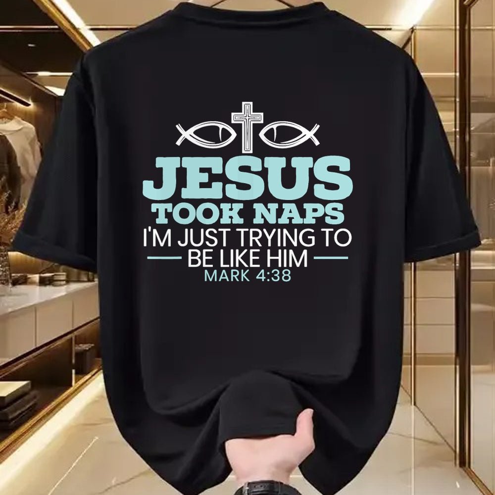 Christian Tee, Christian Faith Unisex T-Shirt/Hoodie/Sweatshirt HLT00 - Jesus Took Naps Religious Pastor Bible Scripture Christian T-Shirt