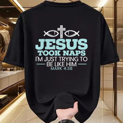 Christian Tee, Christian Faith Unisex T-Shirt/Hoodie/Sweatshirt HLT00 - Jesus Took Naps Religious Pastor Bible Scripture Christian T-Shirt