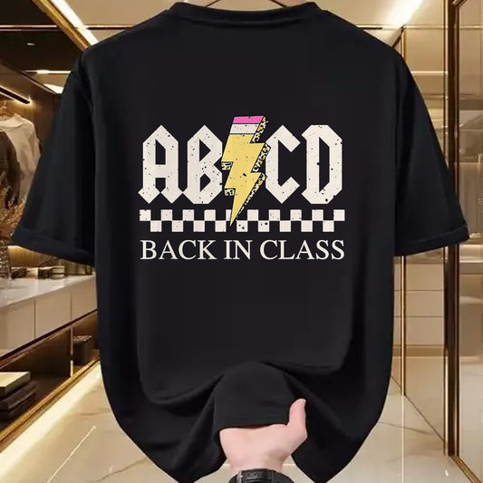 Best Student Shirt, Funny Back To School UnisexT-Shirt/Hoodie/Sweatshirt HLT00 - Boys Girls Teachers Rock Back to School ABCD Back in Class T-Shirt, Men, Black, 3X-Large
