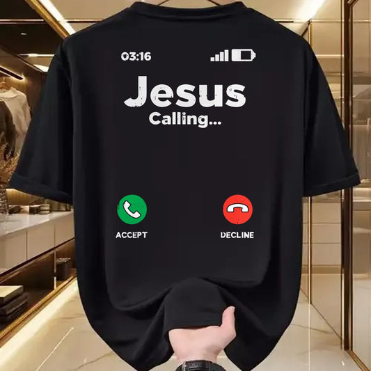 Christian Tee, Christian Faith Unisex T-Shirt/Hoodie/Sweatshirt HLT00 - Jesus Calling God Christ Faith Religious Christian Gift T-Shirt