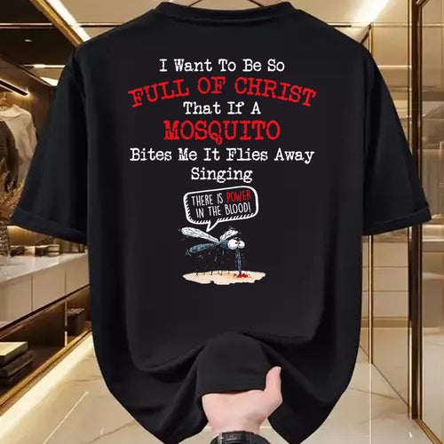Christian Tee, Christian Faith Unisex T-Shirt/Hoodie/Sweatshirt HLT00 - Mosquito Joke Funny Christian Bible Jesus Christ T-Shirt