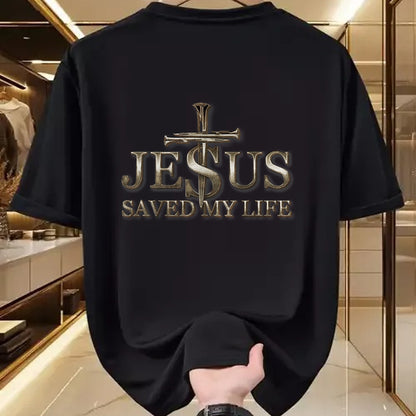 Christian Tee, Christian Faith Unisex T-Shirt/Hoodie/Sweatshirt HLT00 - Jesus Christ Saved My Life Gift For Women Men T-Shirt