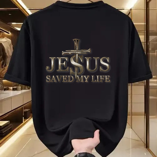 Christian Tee, Christian Faith Unisex T-Shirt/Hoodie/Sweatshirt HLT00 - Jesus Christ Saved My Life Gift For Women Men T-Shirt