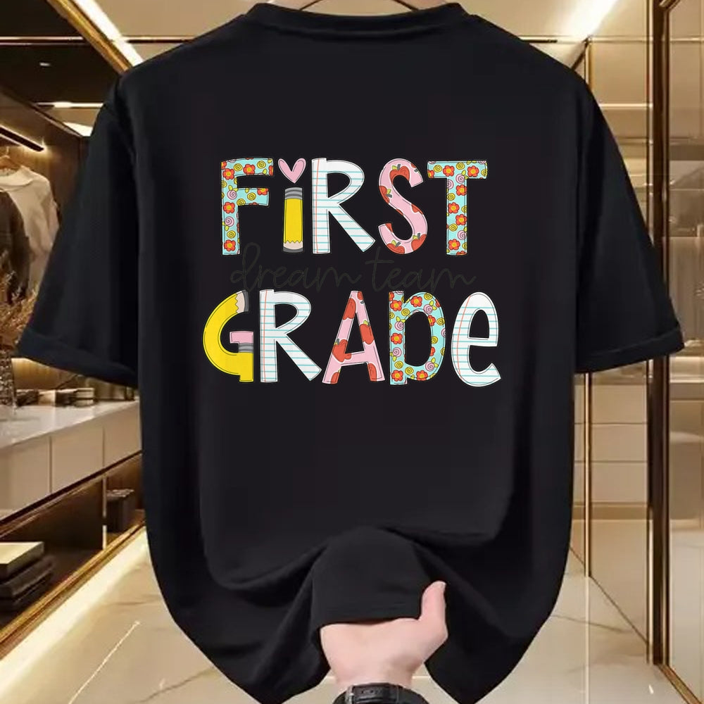 Best Student Shirt, Funny Back To School UnisexT-Shirt/Hoodie/Sweatshirt HLT00 - First Grade Dream Team Back to School 1st Grade Teacher T-Shirt (2)