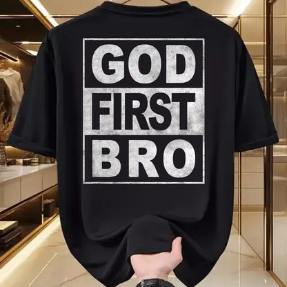 Christian Tee, Christian Faith Unisex T-Shirt/Hoodie/Sweatshirt HLT00 - GOD FIRST BRO CHRISTIAN FAITH JESUS T-Shirt