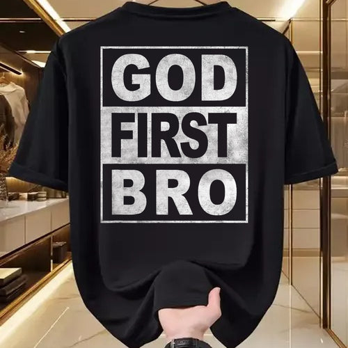 Christian Tee, Christian Faith Unisex T-Shirt/Hoodie/Sweatshirt HLT00 - GOD FIRST BRO CHRISTIAN FAITH JESUS T-Shirt