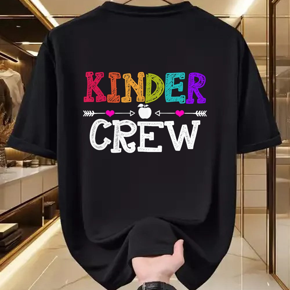 Best Student Shirt, Funny Back To School UnisexT-Shirt/Hoodie/Sweatshirt HLT00 - Kinder Crew Funny Kindergarten Teacher 1st Day of School T-Shirt