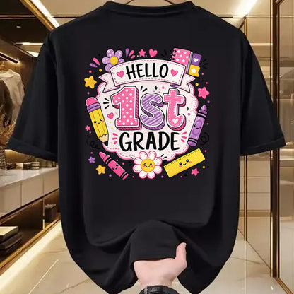Best Student Shirt, Funny Back To School UnisexT-Shirt/Hoodie/Sweatshirt HLT00 - First Grade Girls Back to School Cute First Day Student T-Shirt