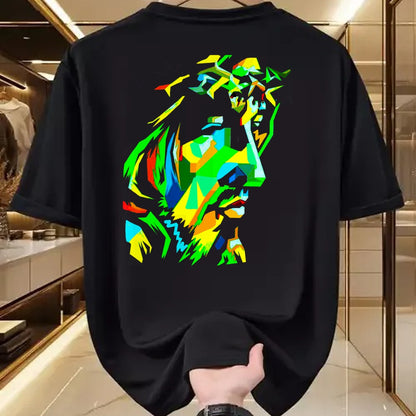Christian Tee, Christian Faith Unisex T-Shirt/Hoodie/Sweatshirt HLT00 - Jesucristo Pop Art Jesus Christ Face, Catholic Icon Painting T-Shirt