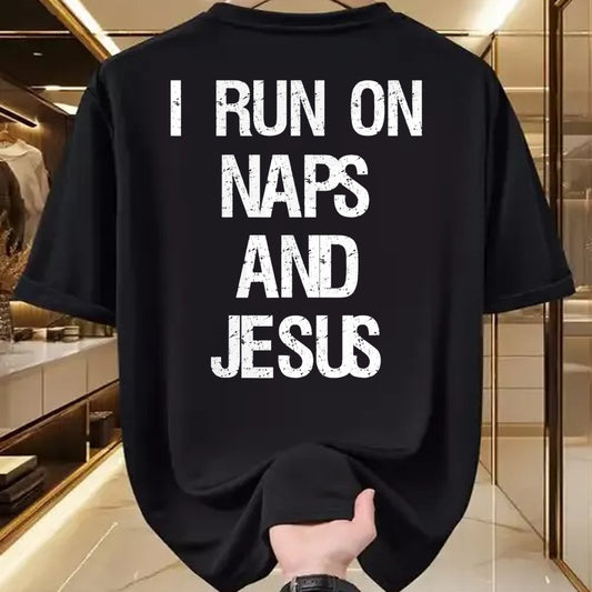 Christian Tee, Christian Faith Unisex T-Shirt/Hoodie/Sweatshirt HLT00 - Funny Run On Nap & Jesus Christ Sayings Christian T-Shirt (1)