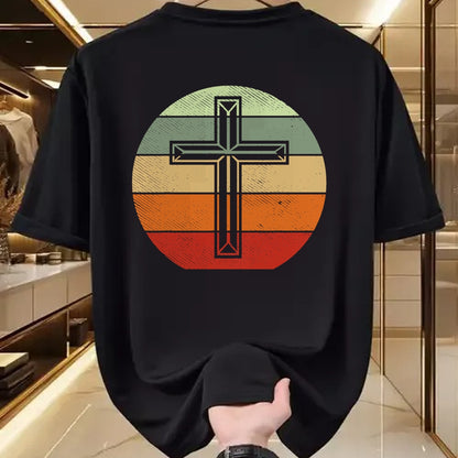 Christian Tee, Christian Faith Unisex T-Shirt/Hoodie/Sweatshirt HLT00 - Jesus Retro Cross Christ God Faith Religious Christian Gift T-Shirt