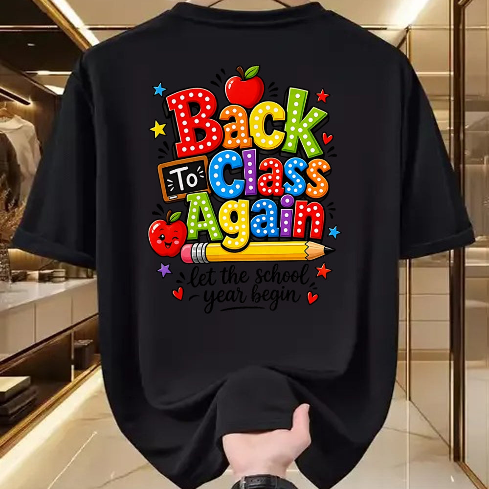 Best Student Shirt, Funny Back To School UnisexT-Shirt/Hoodie/Sweatshirt HLT00 - Back to Class Again Let The School Year Begin Back to School T-Shirt