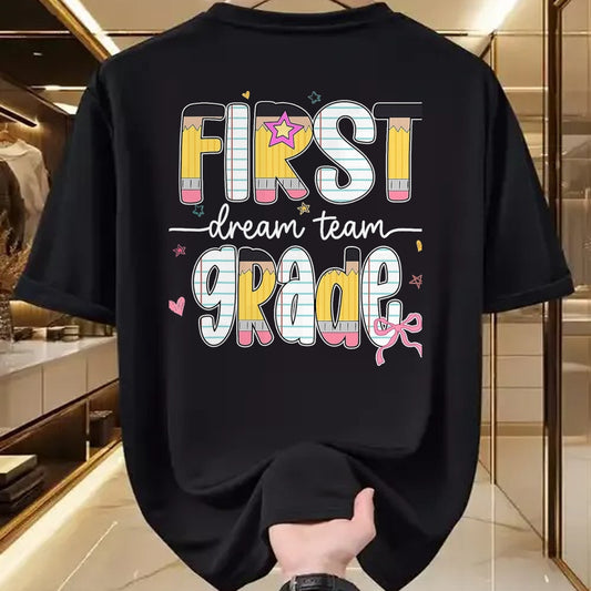 Best Student Shirt, Funny Back To School UnisexT-Shirt/Hoodie/Sweatshirt HLT00 - 1st Grade Dream Team Back to School Teacher Student Kids T-Shirt, Men, Black, 3X-Large