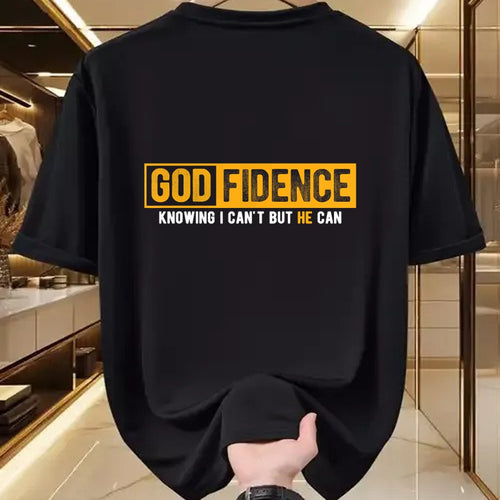 Christian Tee, Christian Faith Unisex T-Shirt/Hoodie/Sweatshirt HLT00 - Knowing I Can_t But He Can Christian Religious Jesus T-Shirt