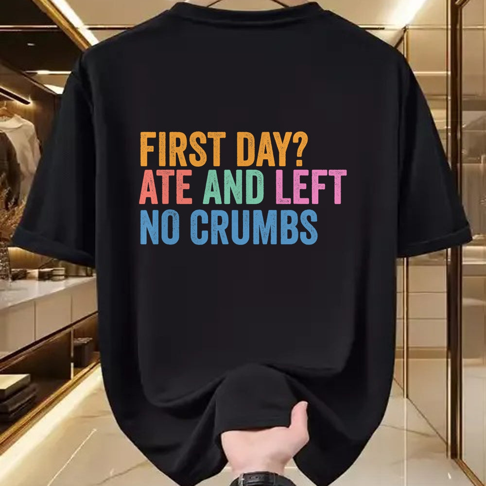 Best Student Shirt, Funny Back To School UnisexT-Shirt/Hoodie/Sweatshirt HLT00 - Back to School Student First Day Ate and Left No Crumbs T-Shirt