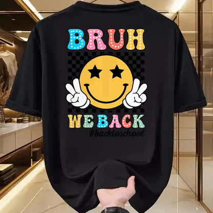 Best Student Shirt, Funny Back To School UnisexT-Shirt/Hoodie/Sweatshirt HLT00 - Bruh We Back Teachers Retro Back to School Boys Girls Kids T-Shirt