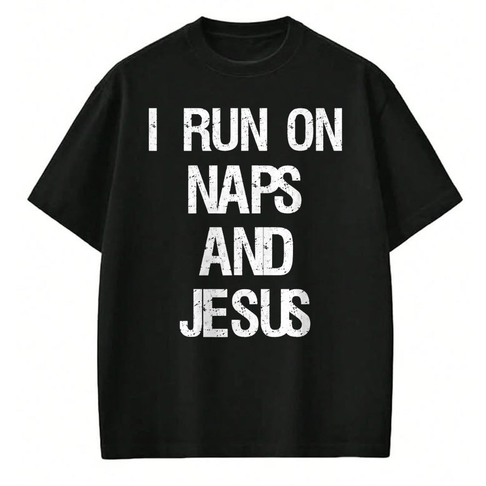 Christian Tee, Christian Faith Unisex T-Shirt/Hoodie/Sweatshirt HLT00 - Funny Run On Nap & Jesus Christ Sayings Christian T-Shirt (1)