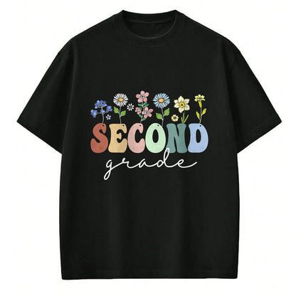 Best Student Shirt, Funny Back To School UnisexT-Shirt/Hoodie/Sweatshirt HLT00 - 2nd Grade Wildflower Floral Back to School Teacher Gift T-Shirt