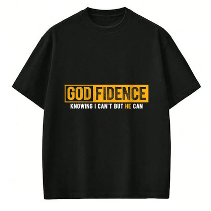 Christian Tee, Christian Faith Unisex T-Shirt/Hoodie/Sweatshirt HLT00 - Knowing I Can_t But He Can Christian Religious Jesus T-Shirt (1)
