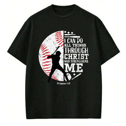Christian Tee, Christian Faith Unisex T-Shirt/Hoodie/Sweatshirt HLT00 - Gifts Baseball Players Teens Boys Kids Christian Bible Verse T-Shirt