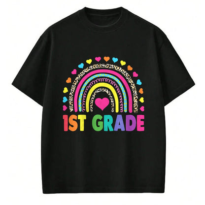 Best Student Shirt, Funny Back To School UnisexT-Shirt/Hoodie/Sweatshirt HLT00 - First Grade Rainbow Girls Boys Teacher Team 1st Grade Squad T-Shirt