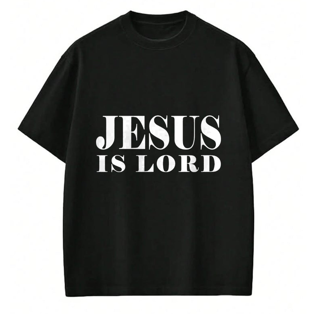 Christian Tee, Christian Faith Unisex T-Shirt/Hoodie/Sweatshirt HLT00 - Jesus Is Lord Christian God Christ T-Shirt Gift White Word T-Shirt