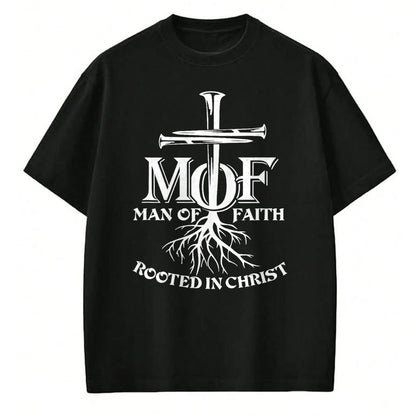 Christian Tee, Christian Faith Unisex T-Shirt/Hoodie/Sweatshirt HLT00 - Man Of Faith Shirt Rooted In Christ T-Shirt