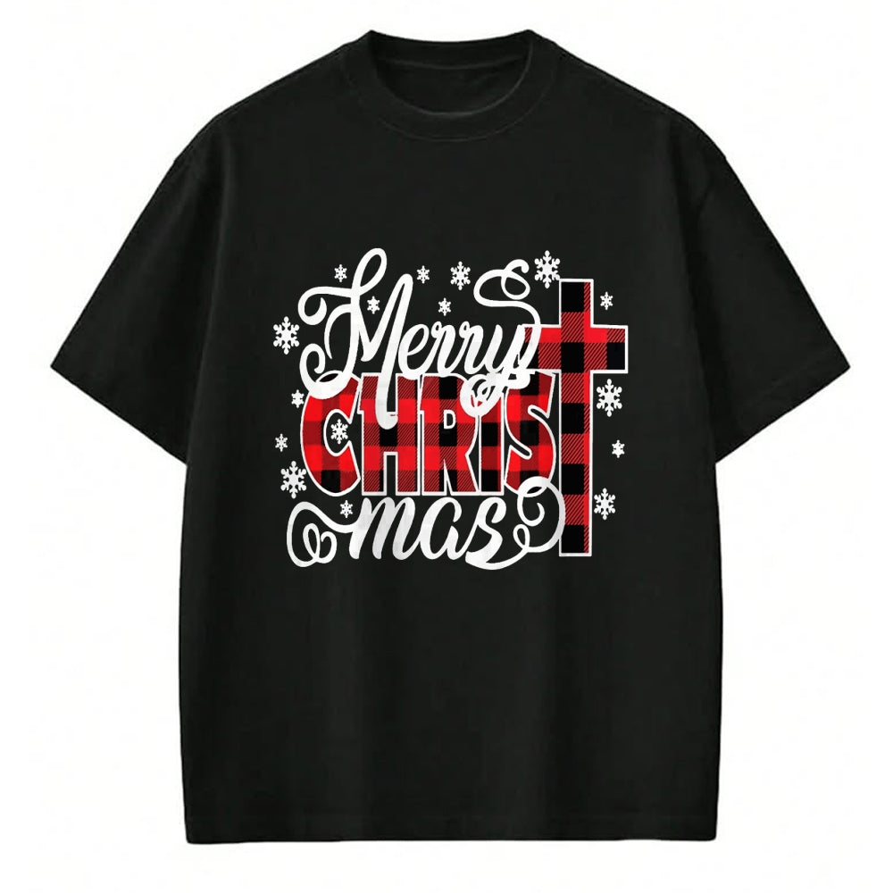 Christian Tee, Christian Faith Unisex T-Shirt/Hoodie/Sweatshirt HLT00 - Merry Christ Mas Christian Jesus Christmas PJs Xmas Pajamas T-Shirt