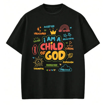 Christian Tee, Christian Faith Unisex T-Shirt/Hoodie/Sweatshirt HLT00 - I am a Child of God Christian Retro Jesus Faith Design Gifts T-Shirt
