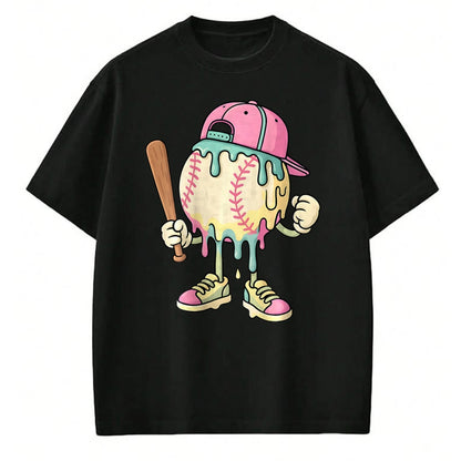 Best Student Shirt, Funny Back To School UnisexT-Shirt/Hoodie/Sweatshirt HLT00 - Cute Baseball Ice Cream Drip Tees for Girls and Boys T Shirts Pastel Sporty Fun