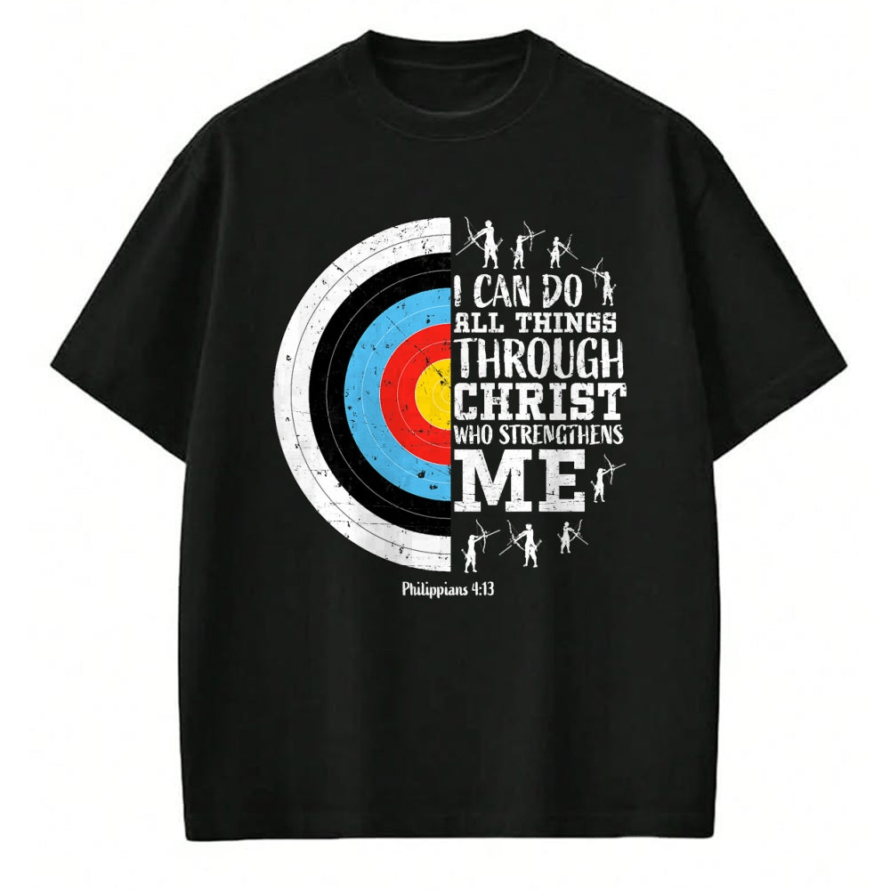 Christian Tee, Christian Faith Unisex T-Shirt/Hoodie/Sweatshirt HLT00 - Christian Archery Gifts Women Teen Girls Men Boys Religious T-Shirt