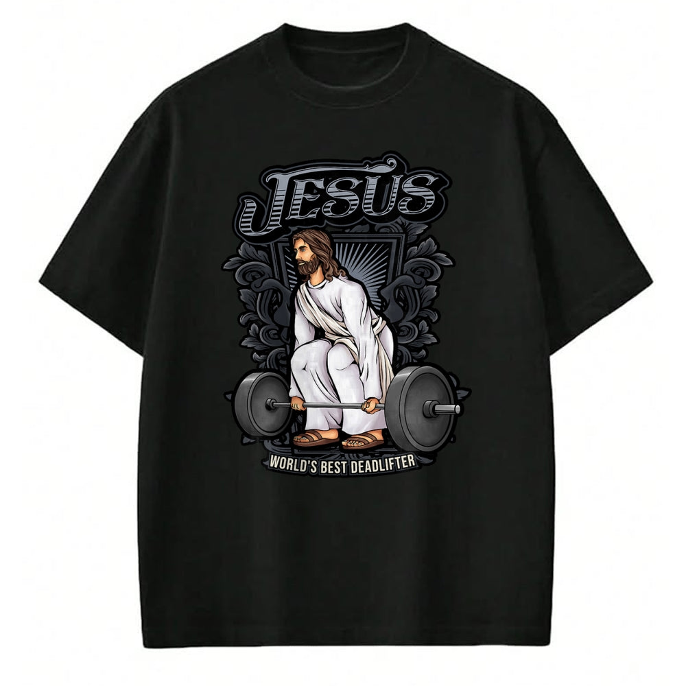 Christian Tee, Christian Faith Unisex T-Shirt/Hoodie/Sweatshirt HLT00 - Funny Jesus Christian Weight Lifting Men Women Gym Gag Gifts T-Shirt (1)