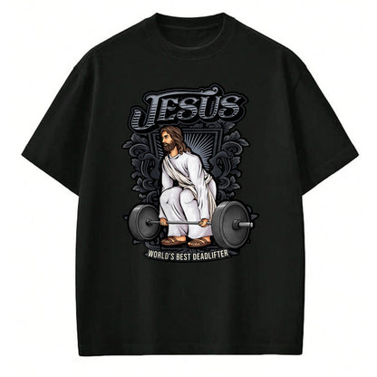 Christian Tee, Christian Faith Unisex T-Shirt/Hoodie/Sweatshirt HLT00 - Funny Jesus Christian Weight Lifting Men Women Gym Gag Gifts T-Shirt (1)