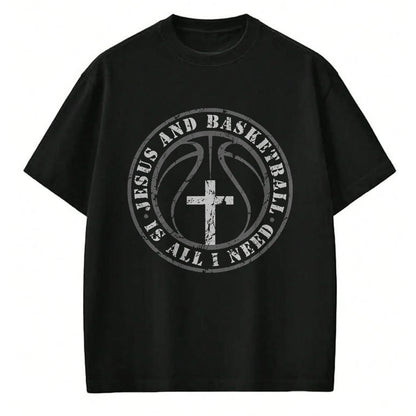 Christian Tee, Christian Faith Unisex T-Shirt/Hoodie/Sweatshirt HLT00 -  Basketball and Jesus Christian Faith Love Basketball & Jesus T-Shirt