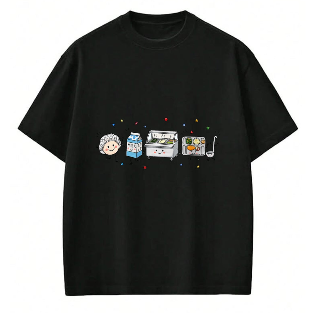 Best Student Shirt, Funny Back To School UnisexT-Shirt/Hoodie/Sweatshirt HLT00 - Cafeteria Worker Doodle Lunch Lady Back to School T-Shirt