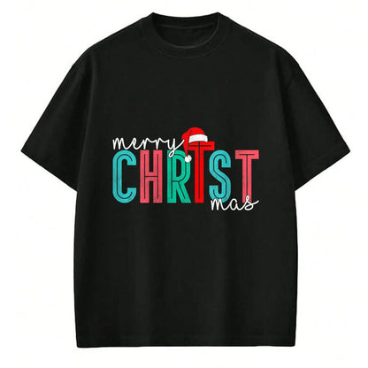 Christian Tee, Christian Faith Unisex T-Shirt/Hoodie/Sweatshirt HLT00 - Merry Christ Mas Christian God Matching Christmas Family Tee T-Shirt