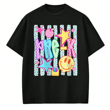 Best Student Shirt, Funny Back To School UnisexT-Shirt/Hoodie/Sweatshirt HLT00 - Back to School Colorful Pre K Checkered Girl Teacher T-Shirt