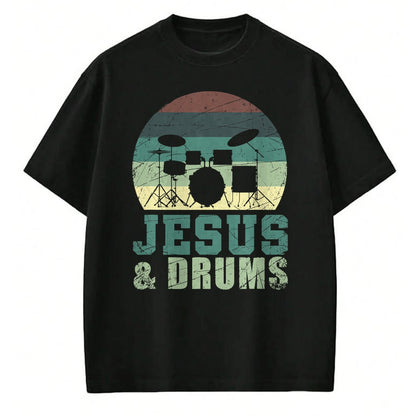Christian Tee, Christian Faith Unisex T-Shirt/Hoodie/Sweatshirt HLT00 - Drummer Christian Religious Drums Player Gift Jesus T-Shirt