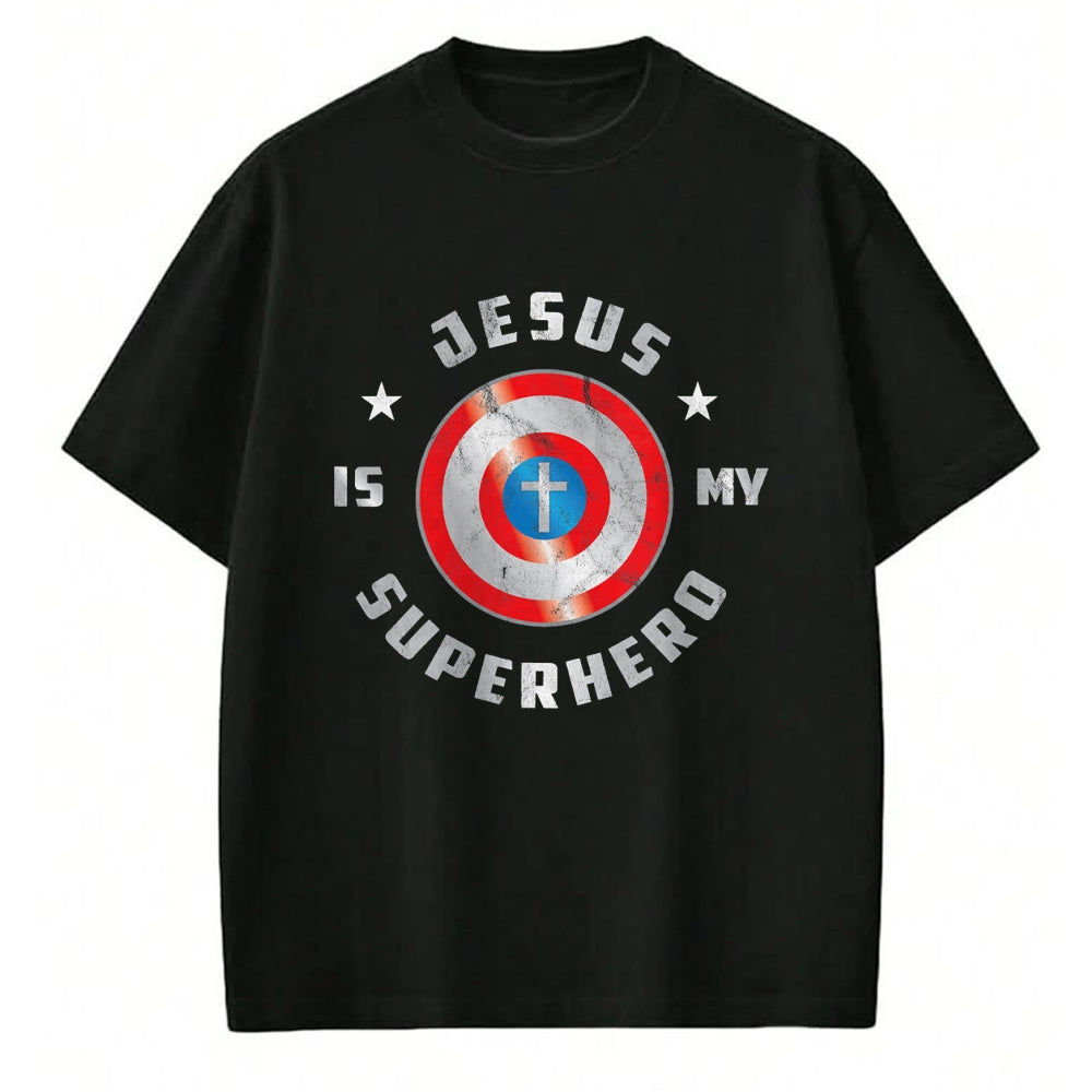 Christian Tee, Christian Faith Unisex T-Shirt/Hoodie/Sweatshirt HLT00 - Jesus is My Superhero Fun Christian Religious T-Shirt