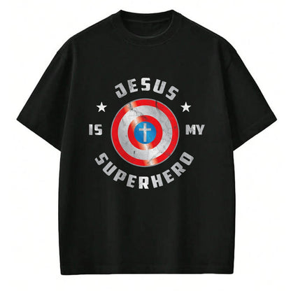 Christian Tee, Christian Faith Unisex T-Shirt/Hoodie/Sweatshirt HLT00 - Jesus is My Superhero Fun Christian Religious T-Shirt