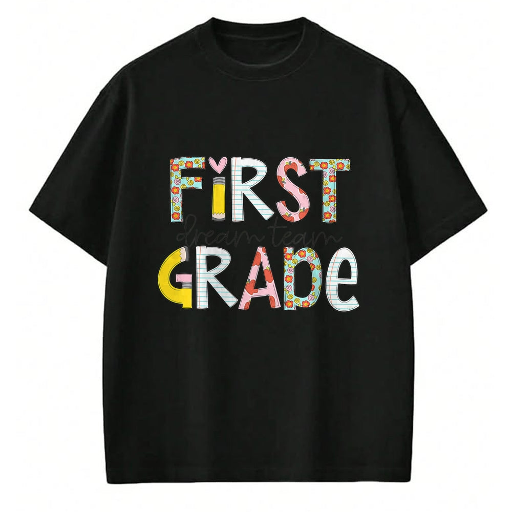 Best Student Shirt, Funny Back To School UnisexT-Shirt/Hoodie/Sweatshirt HLT00 - First Grade Dream Team Back to School 1st Grade Teacher T-Shirt (2)
