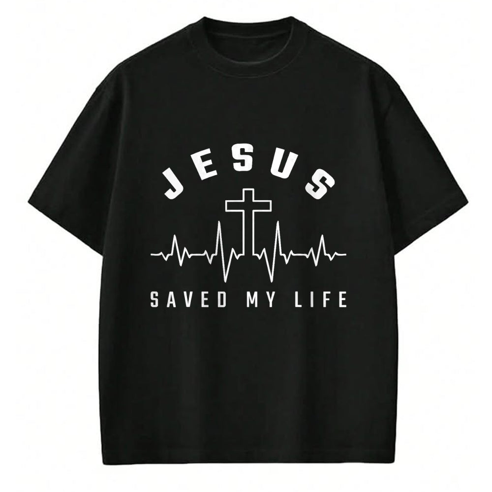 Christian Tee, Christian Faith Unisex T-Shirt/Hoodie/Sweatshirt HLT00 - Jesus Christ Christianity Gifts Jesus Saved My Life T-Shirt